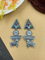 Load image into Gallery viewer, Vrisha Dangler Stone Earrings