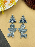 Load image into Gallery viewer, Vrisha Dangler Stone Earrings