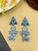 Load image into Gallery viewer, Vrisha Dangler Stone Earrings