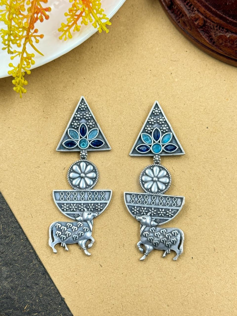 Vrisha Dangler Stone Earrings