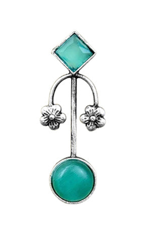 ZALAK OXIDISED STUD EARRINGS