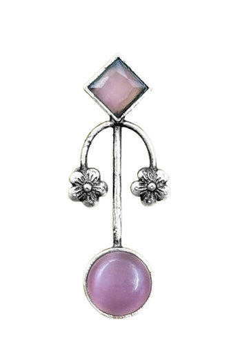 ZALAK OXIDISED STUD EARRINGS