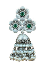 Load image into Gallery viewer, Charmi Jhumka Stone Earrings
