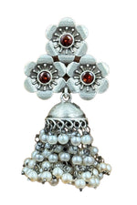 Load image into Gallery viewer, Charmi Jhumka Stone Earrings