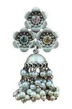 Load image into Gallery viewer, Charmi Jhumka Stone Earrings