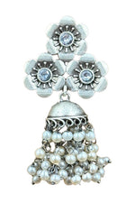 Load image into Gallery viewer, Charmi Jhumka Stone Earrings