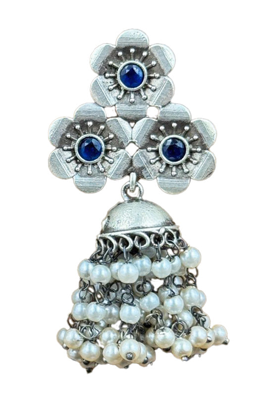 Charmi Jhumka Stone Earrings