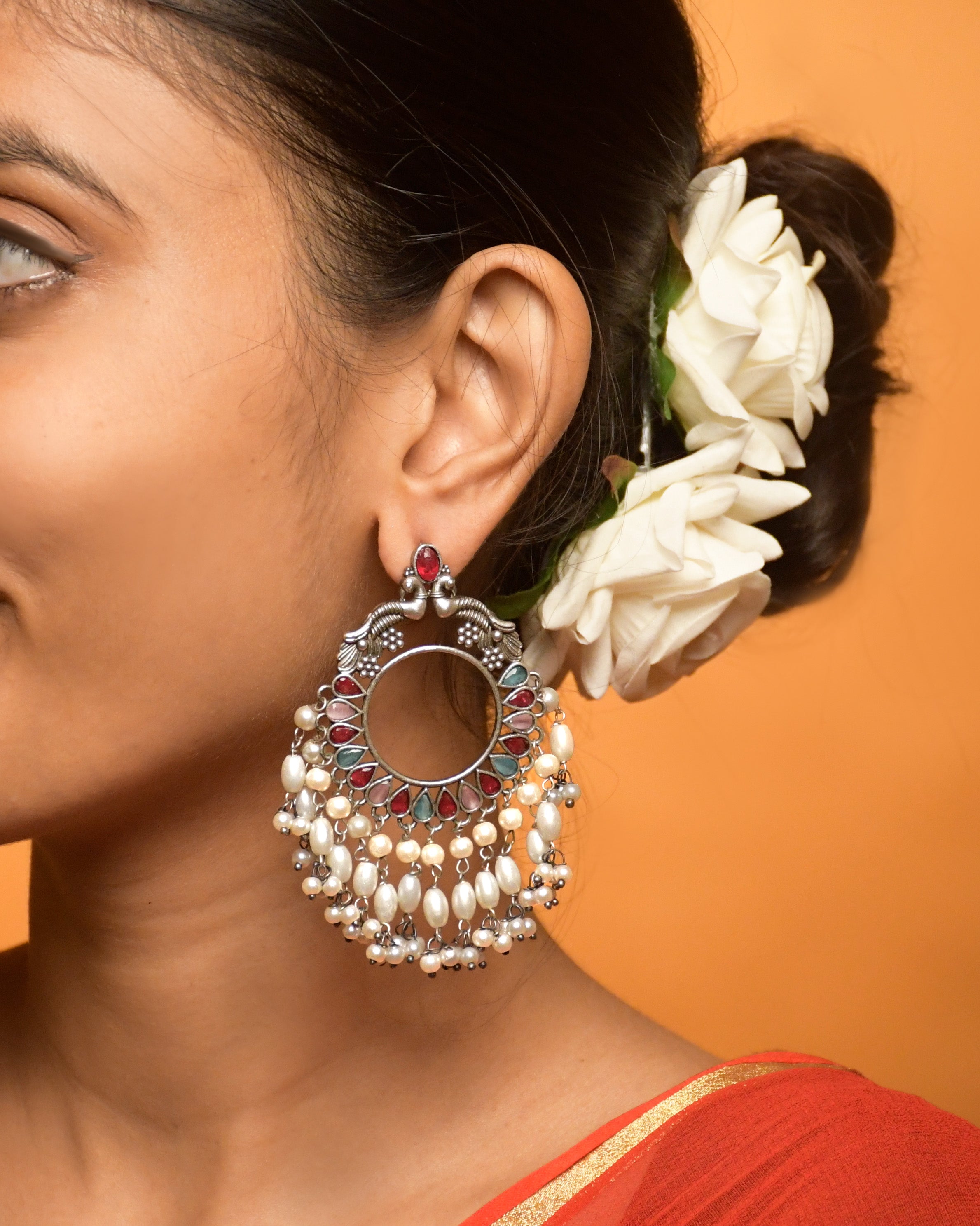 MAYUREE OVERSIZED DANGLER EARRINGS