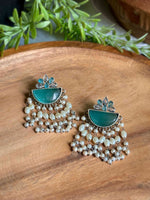 Load image into Gallery viewer, Mira Dangler Stone Earrings