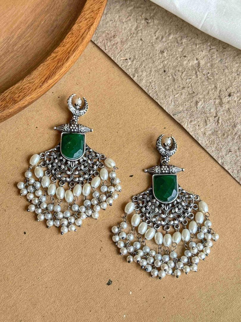 MOON DANGLER EARRINGS