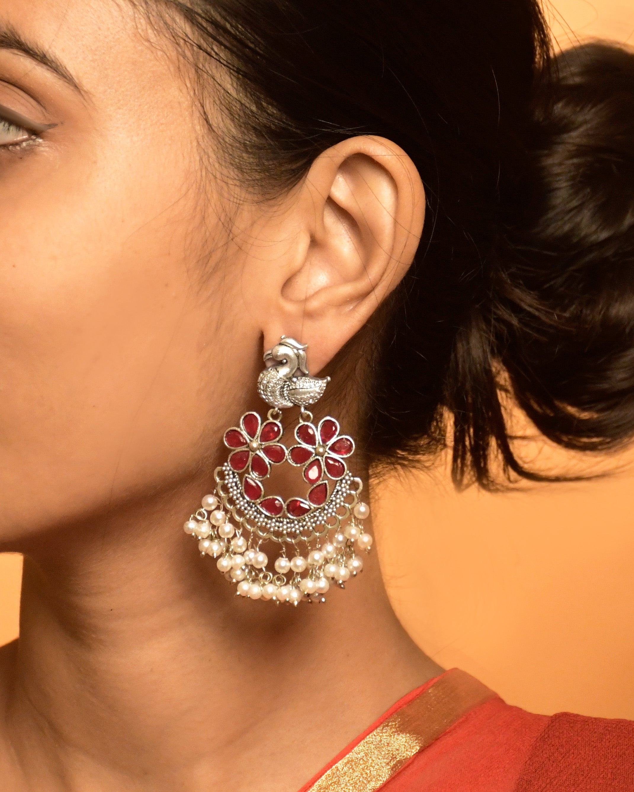 AROHI OXIDISED DANGLER EARRINGS