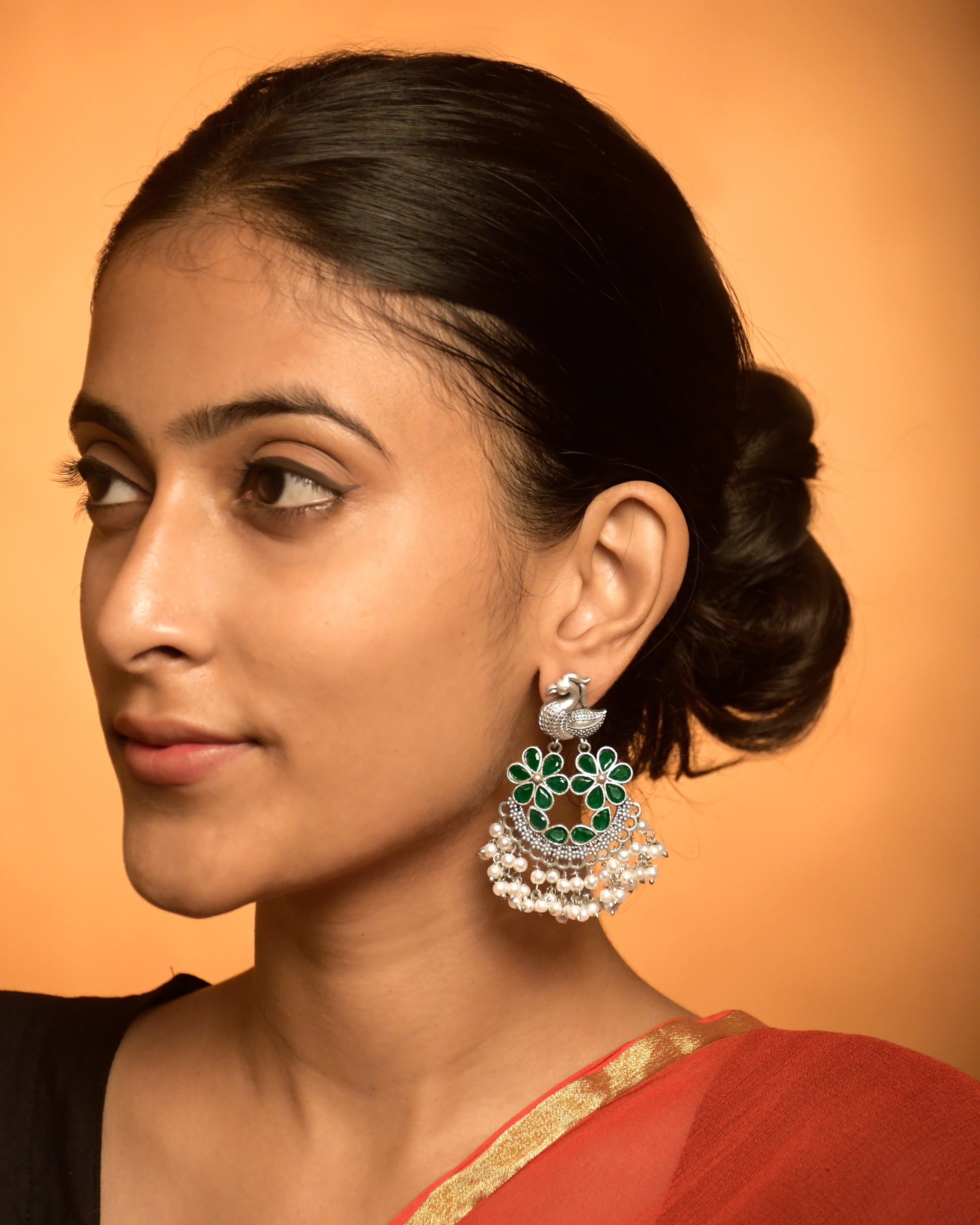 AROHI OXIDISED DANGLER EARRINGS