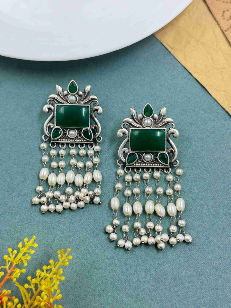 Vineeta Dangler Stone Earrings