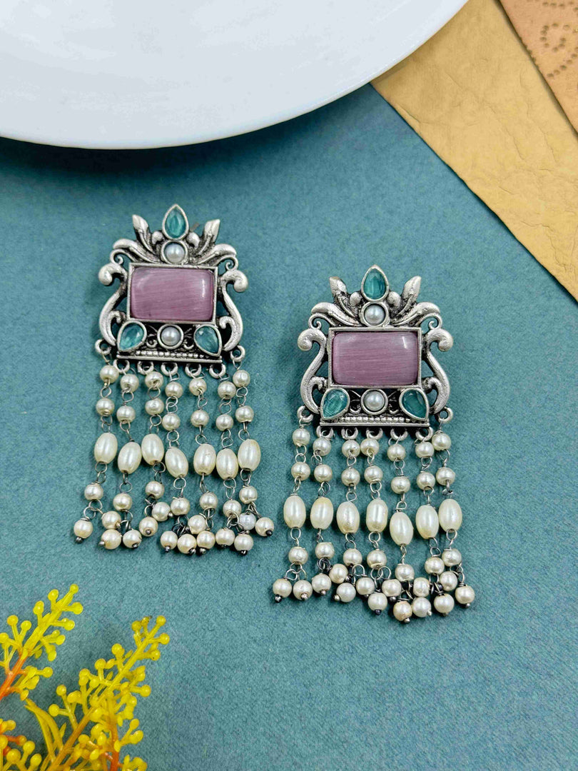 Vineeta Dangler Stone Earrings