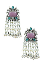 Load image into Gallery viewer, Vineeta Dangler Stone Earrings