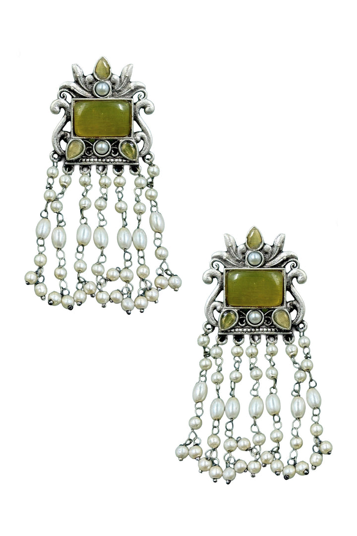 Vineeta Dangler Stone Earrings