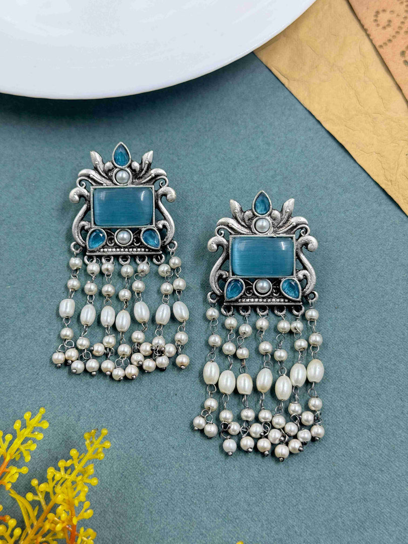 Vineeta Dangler Stone Earrings