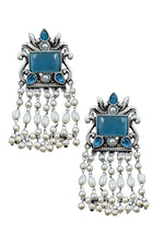 Load image into Gallery viewer, Vineeta Dangler Stone Earrings