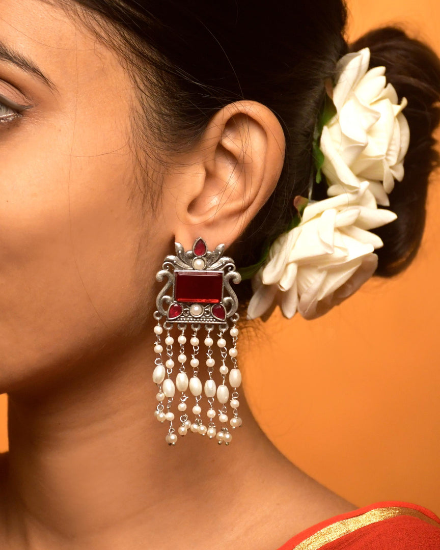 Vineeta Dangler Stone Earrings