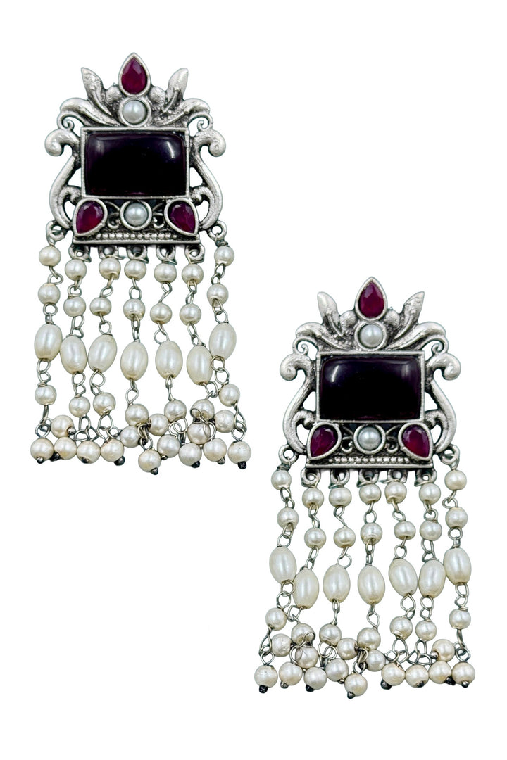 Vineeta Dangler Stone Earrings