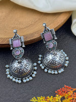 Load image into Gallery viewer, Prisha Dangler Stone Earrings