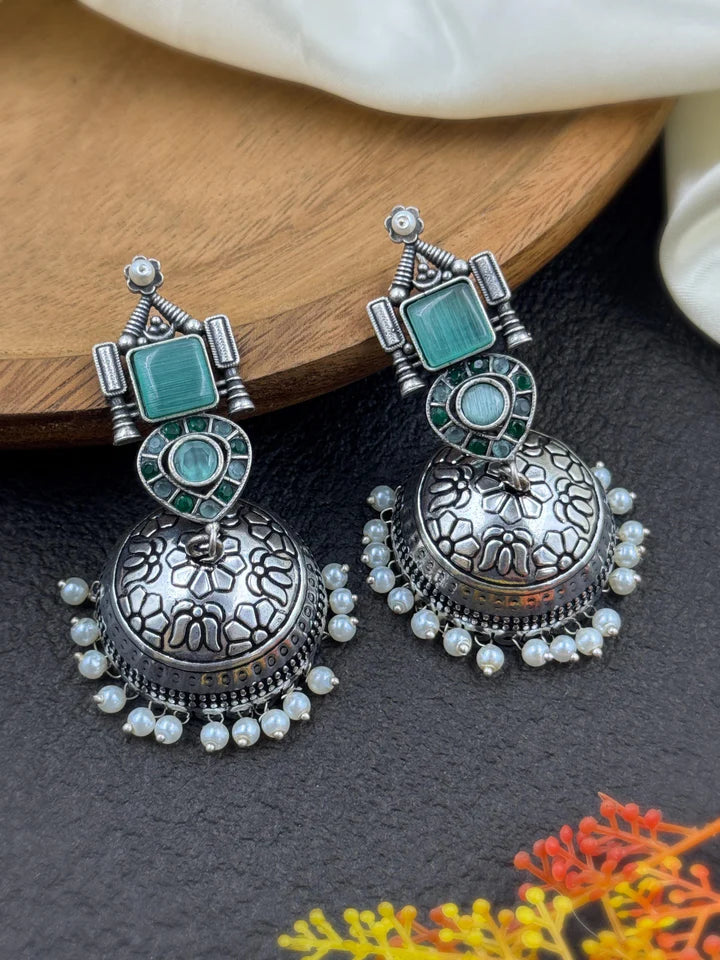 Prisha Dangler Stone Earrings