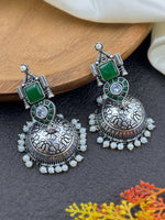 Load image into Gallery viewer, Prisha Dangler Stone Earrings