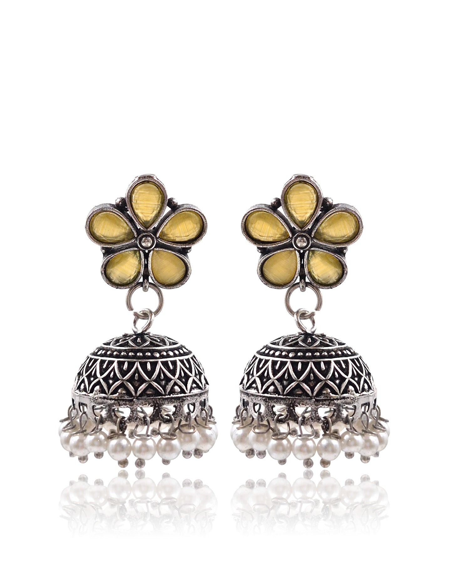 MEHAR STONE JHUMKA EARRINGS