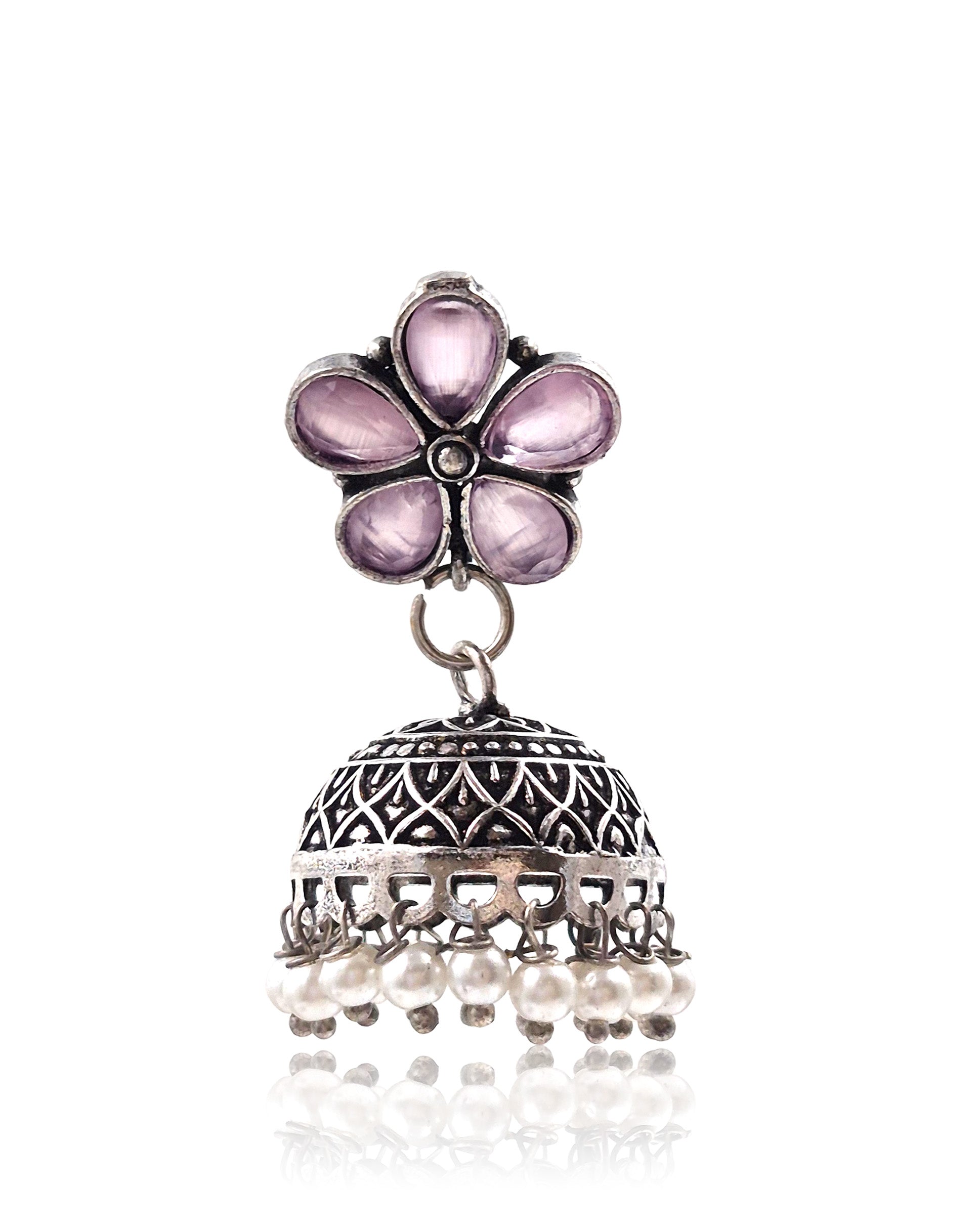 MEHAR STONE JHUMKA EARRINGS