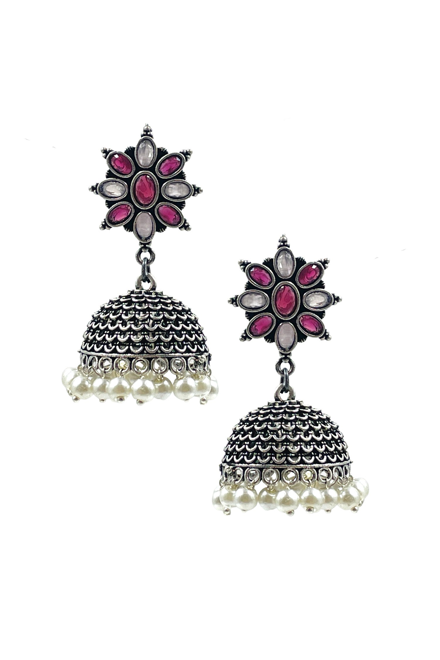 KHUSHI OXIDISED JHUMKA EARRINGS