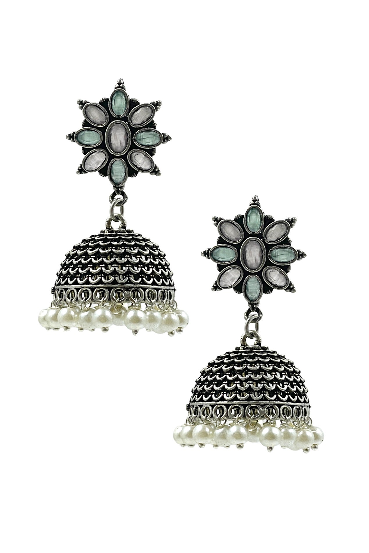 KHUSHI OXIDISED JHUMKA EARRINGS