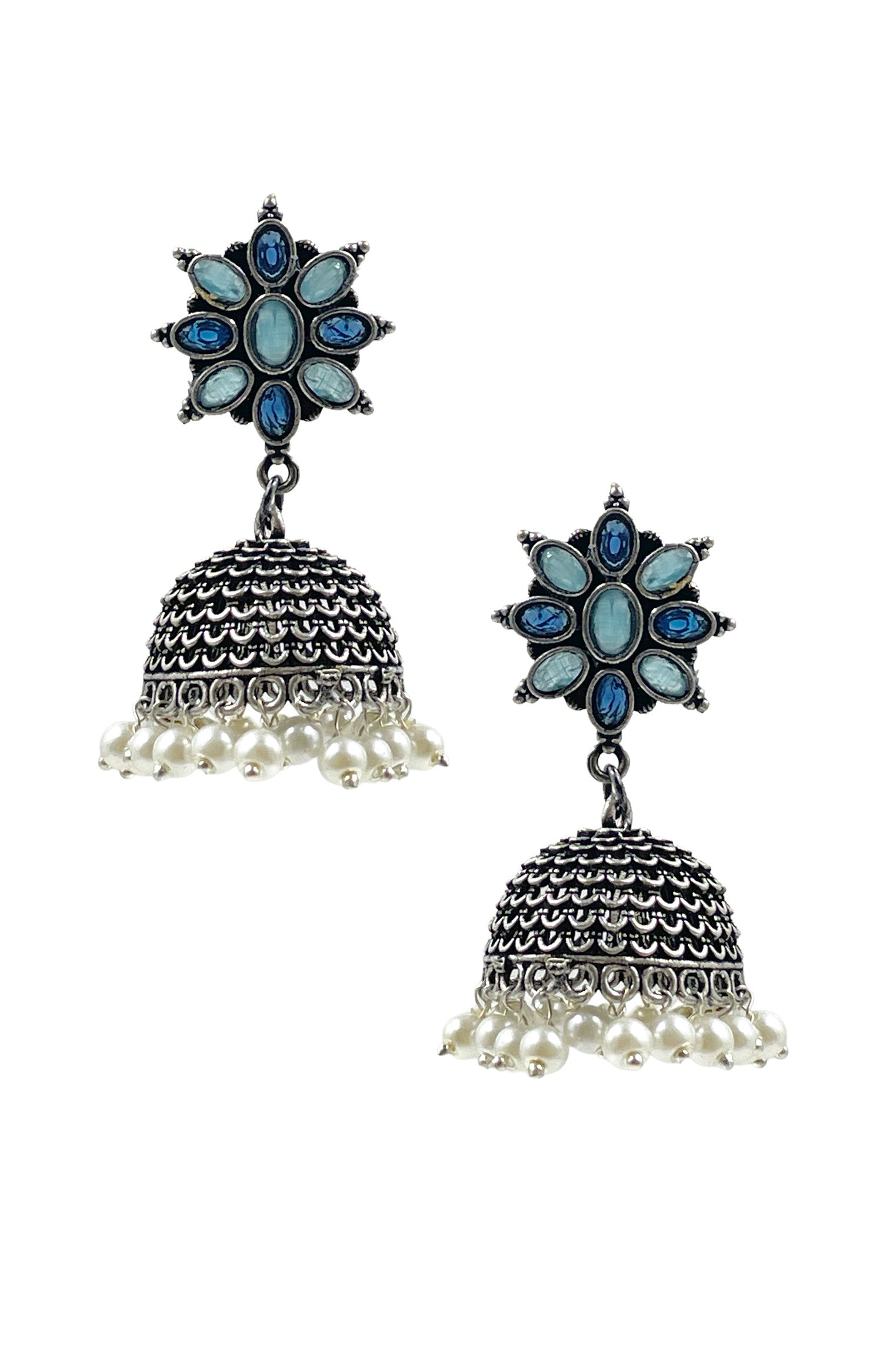 KHUSHI OXIDISED JHUMKA EARRINGS