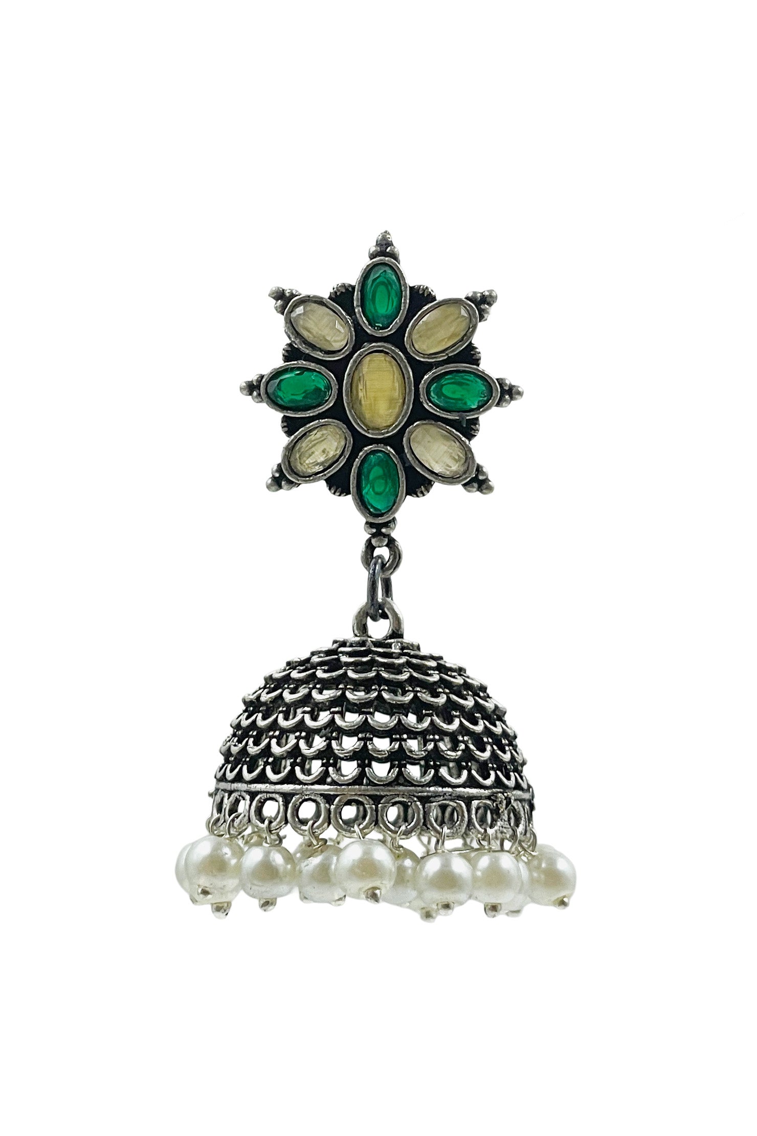 KHUSHI OXIDISED JHUMKA EARRINGS