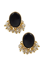 Load image into Gallery viewer, Roohi Golden Stud Earrings