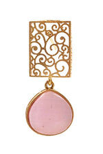 Load image into Gallery viewer, Mihira Golden Stone Earrings