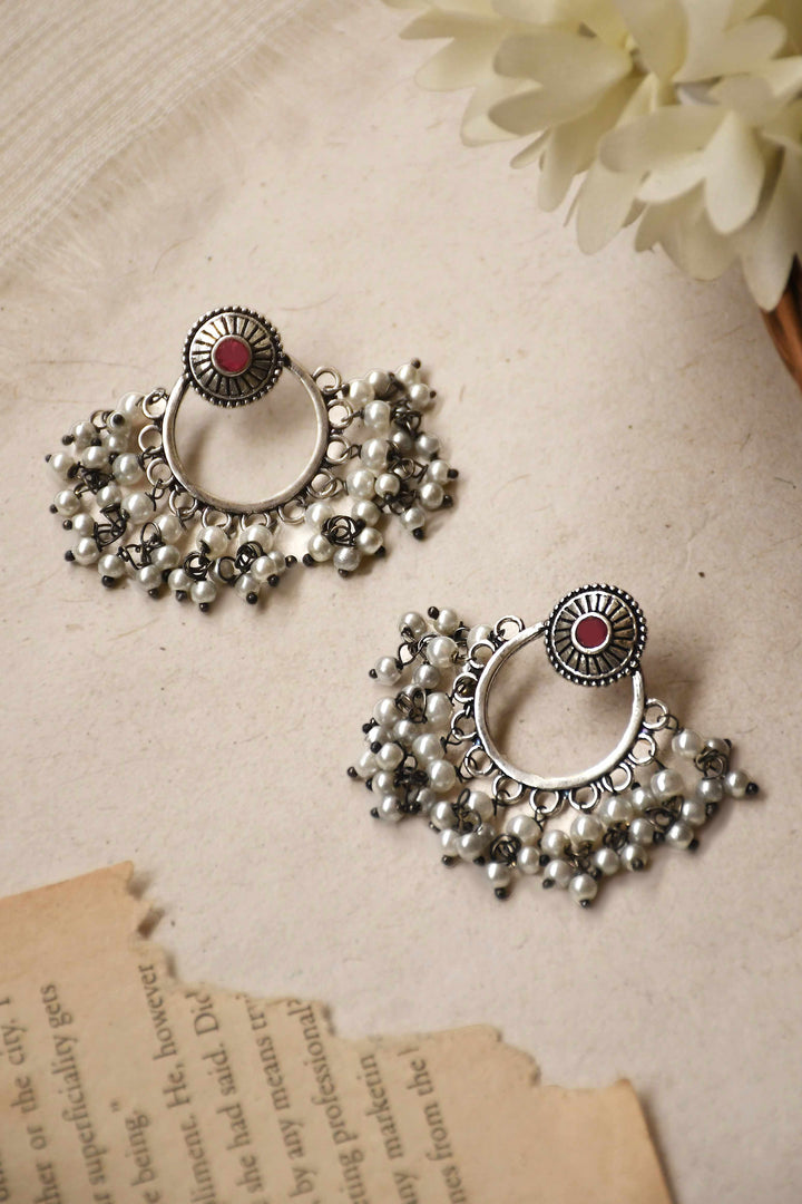 Pari Dangler Stone Earrings