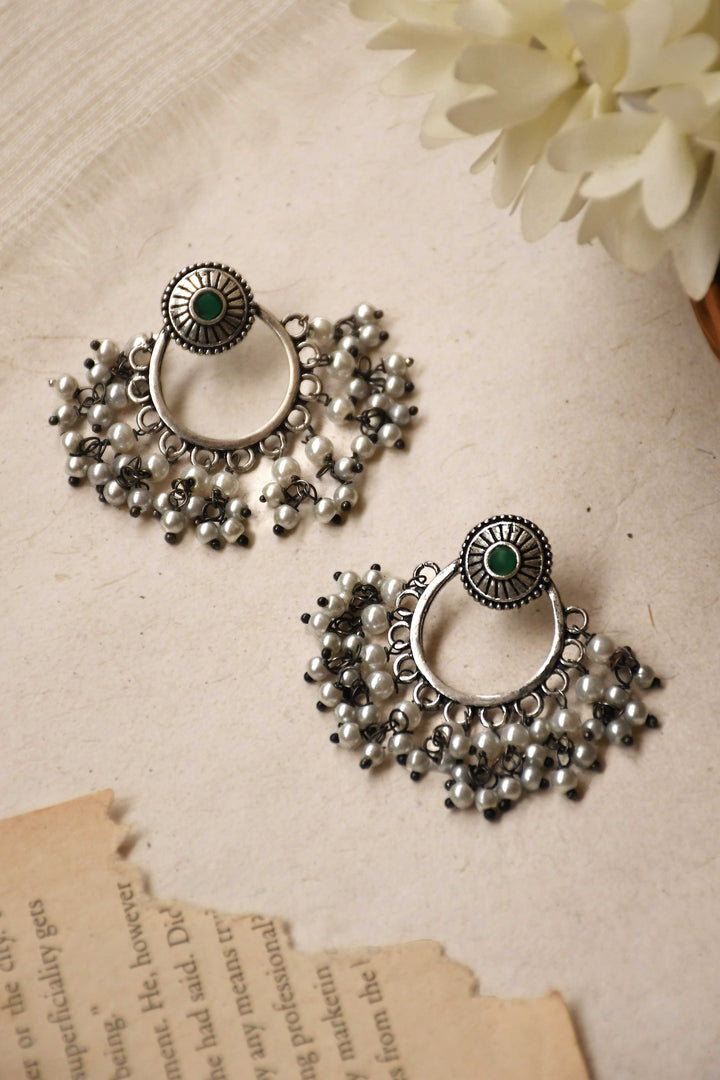Pari Dangler Stone Earrings