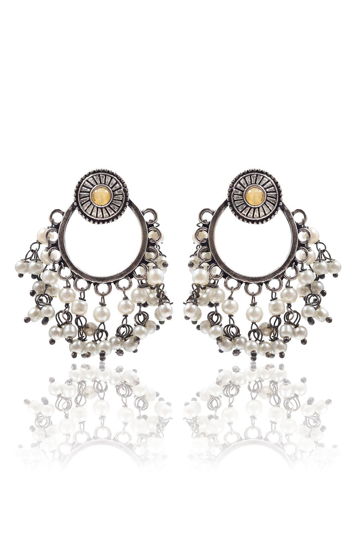 Pari Dangler Stone Earrings