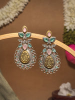 Load image into Gallery viewer, Regal Bloom Dualtone Stone Earrings