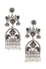Load image into Gallery viewer, Peacock Charm Dangler Earrings