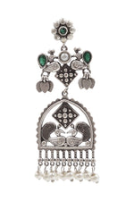 Load image into Gallery viewer, Peacock Charm Dangler Earrings
