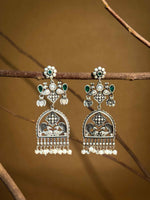 Load image into Gallery viewer, Peacock Charm Dangler Earrings
