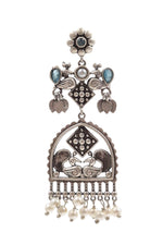 Load image into Gallery viewer, Peacock Charm Dangler Earrings