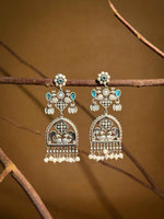 Load image into Gallery viewer, Peacock Charm Dangler Earrings