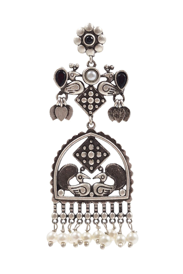 Peacock Charm Dangler Earrings