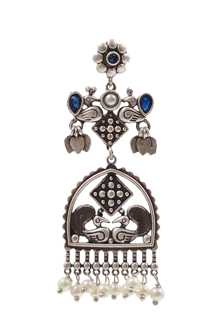 Peacock Charm Dangler Earrings