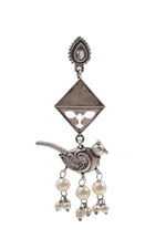 Load image into Gallery viewer, Parrot Dangler Stone Earrings