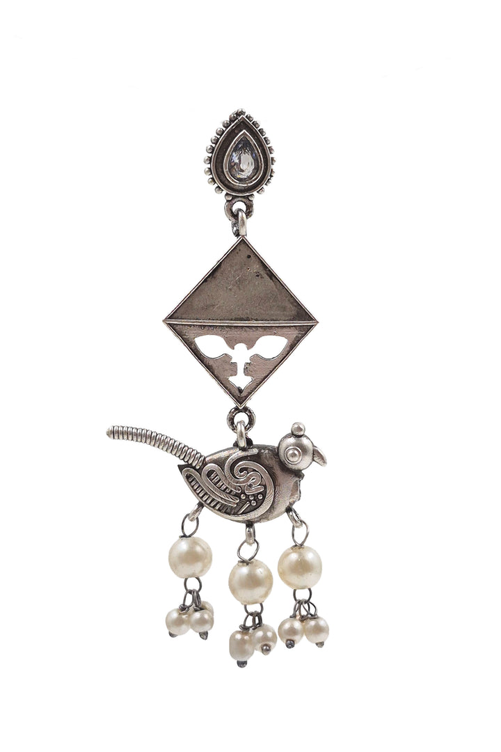 Parrot Dangler Stone Earrings