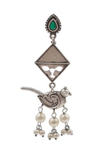 Load image into Gallery viewer, Parrot Dangler Stone Earrings