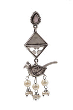 Load image into Gallery viewer, Parrot Dangler Stone Earrings